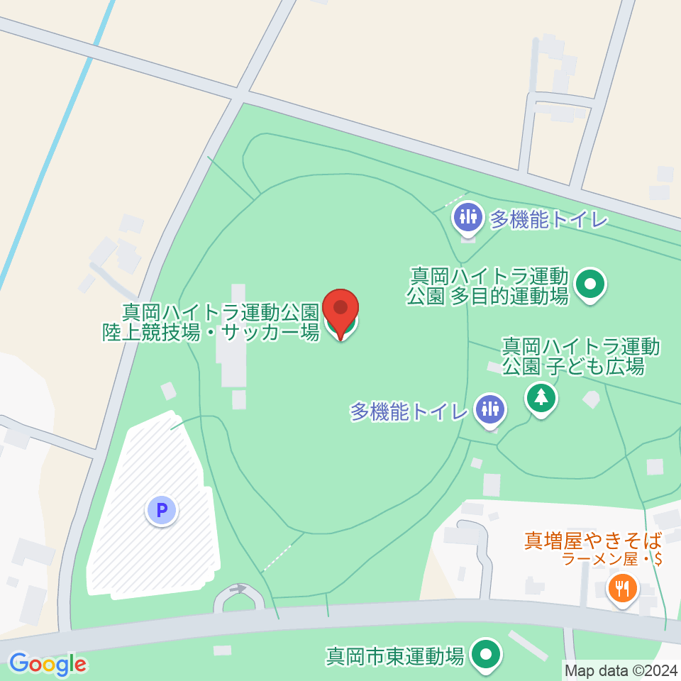 真岡ハイトラ運動公園陸上競技場周辺のカフェ一覧地図