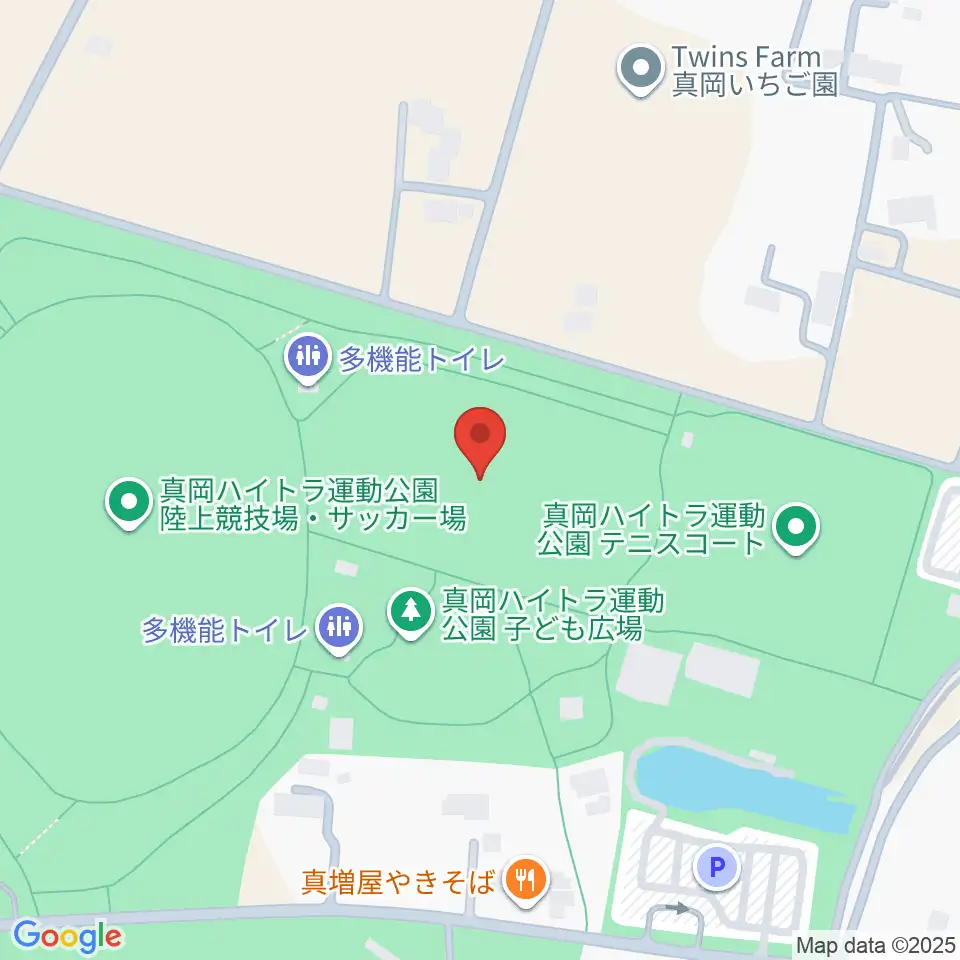 真岡ハイトラ運動公園多目的運動場周辺のカフェ一覧地図
