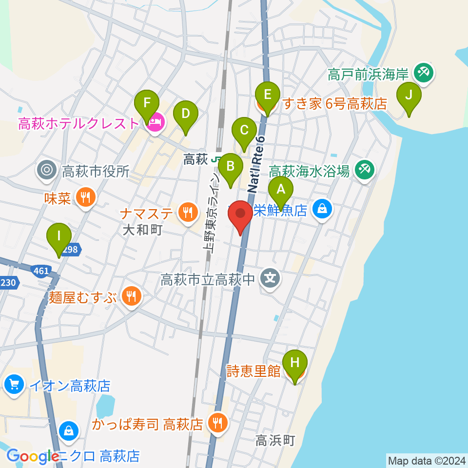 Voodoo Studio周辺のカフェ一覧地図