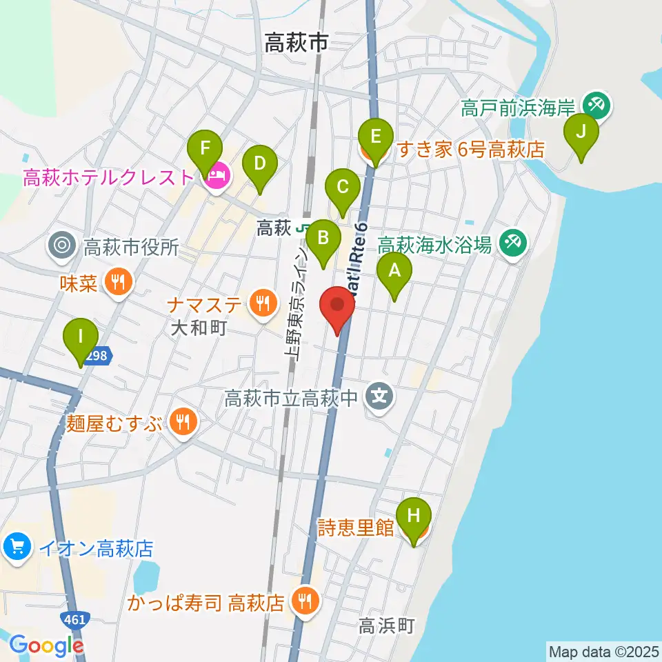 Voodoo Studio周辺のカフェ一覧地図