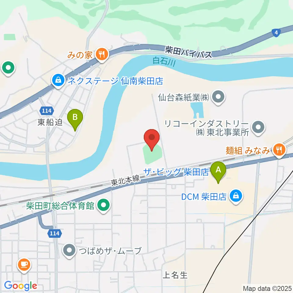 アステムチャレンジスタジアム周辺のカフェ一覧地図