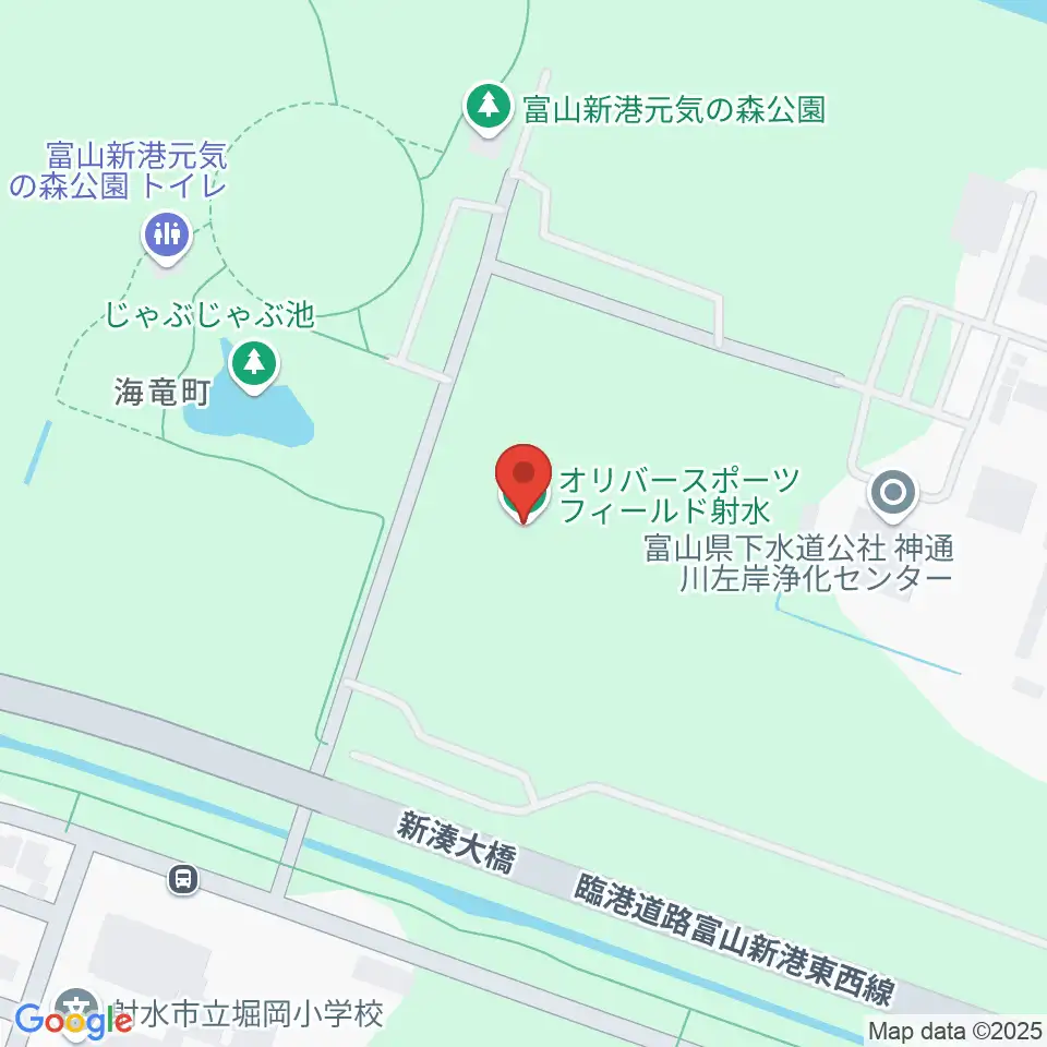 オリバースポーツフィールド射水周辺のカフェ一覧地図