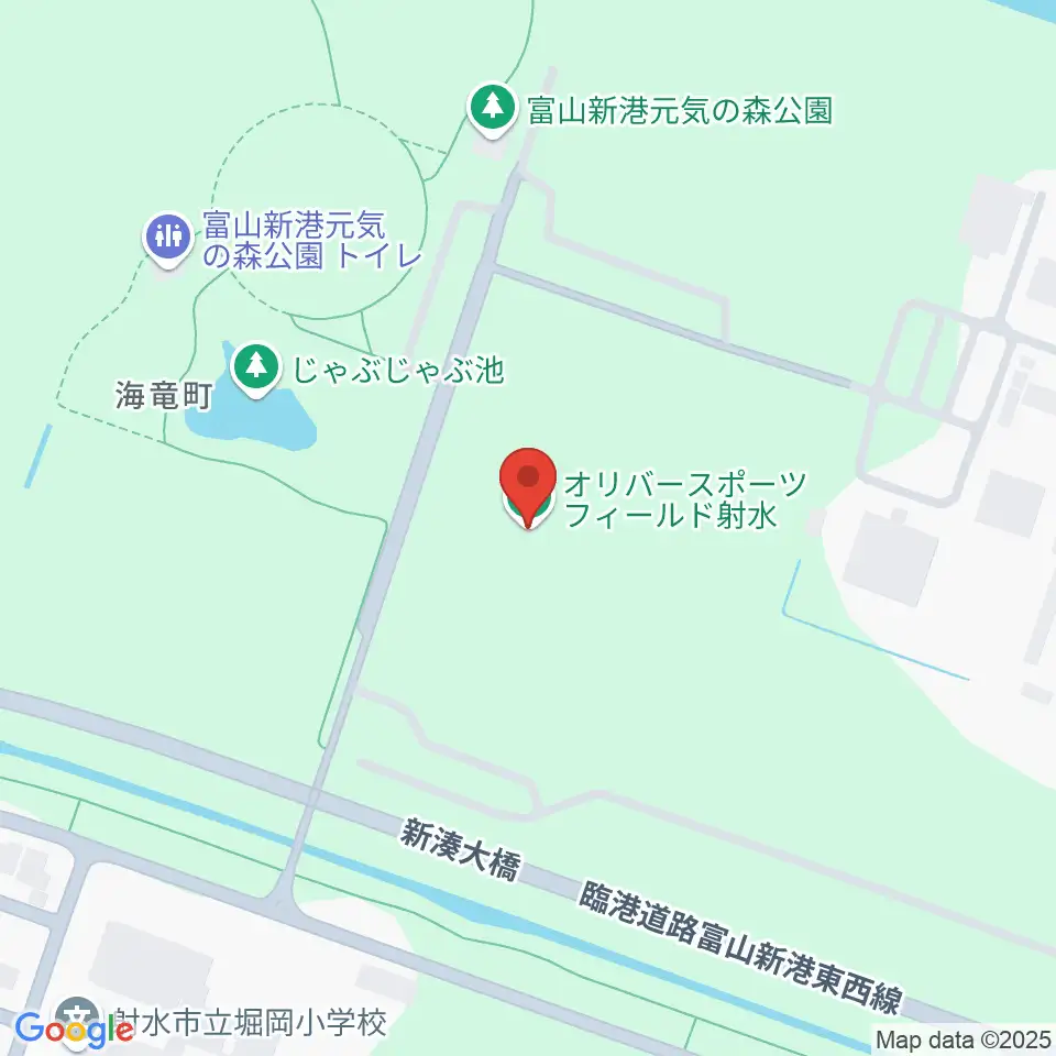 オリバースポーツフィールド射水周辺のカフェ一覧地図