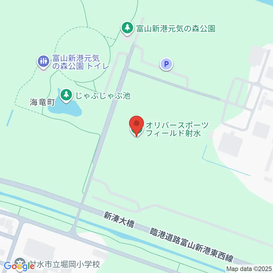 オリバースポーツフィールド射水周辺のカフェ一覧地図