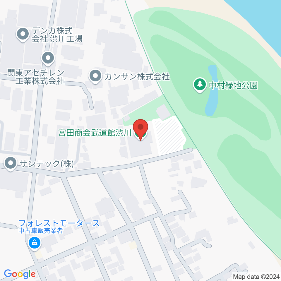 宮田商会武道館渋川周辺のカフェ一覧地図