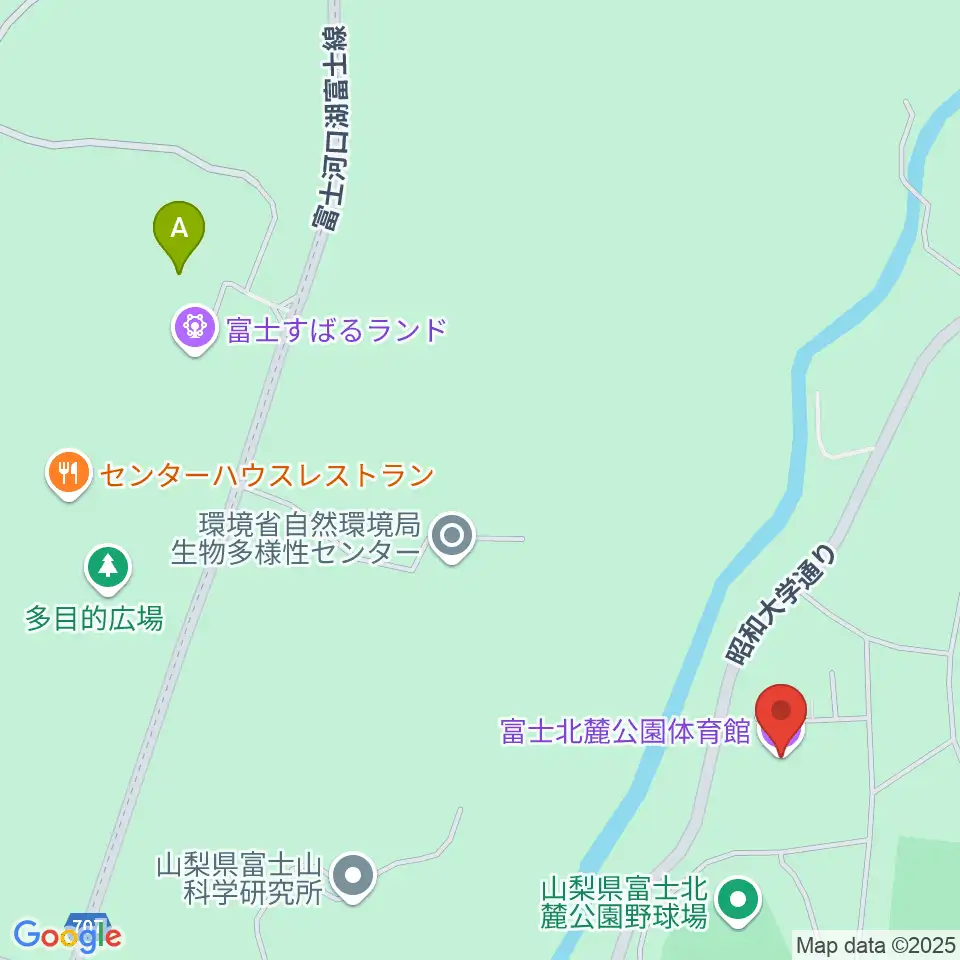 富士北麓公園体育館周辺のカフェ一覧地図