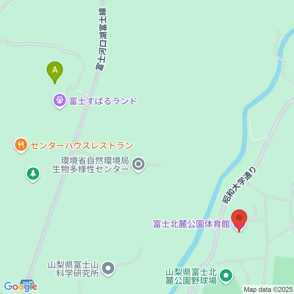 富士北麓公園体育館周辺のカフェ一覧地図