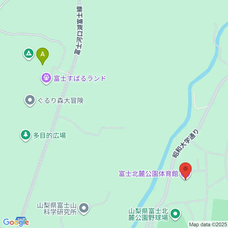富士北麓公園体育館周辺のカフェ一覧地図