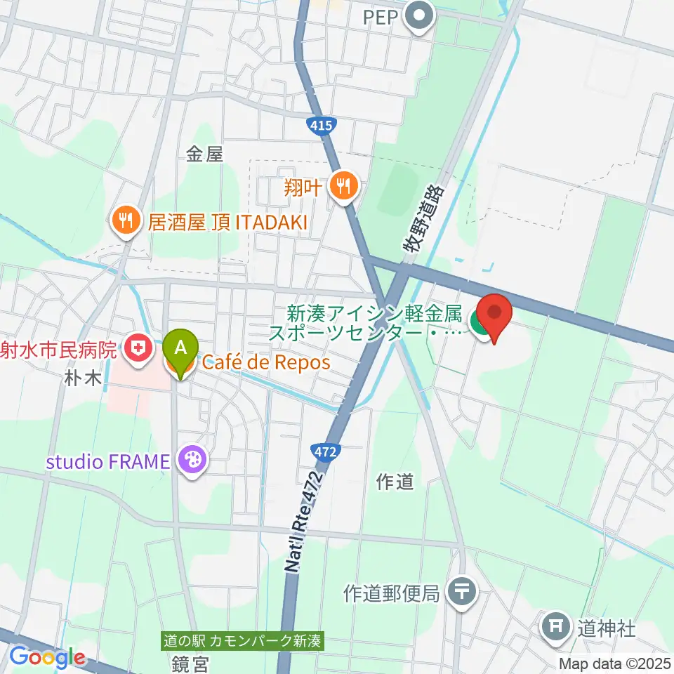 新湊アイシン軽金属スポーツセンター周辺のカフェ一覧地図