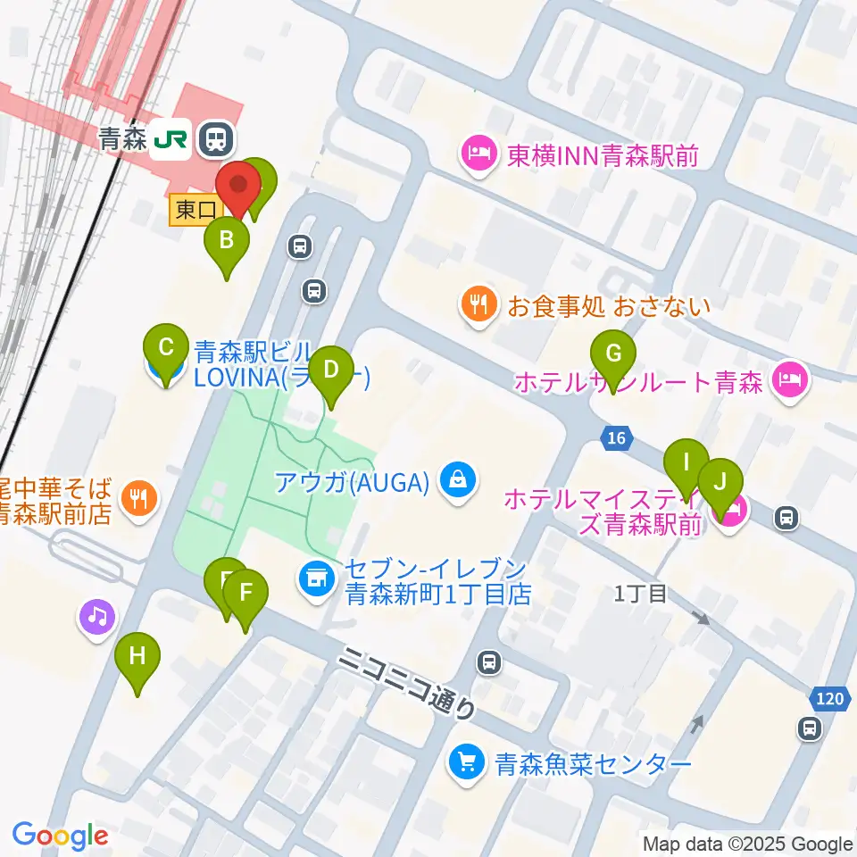 協同組合タッケン美術展示館周辺のカフェ一覧地図