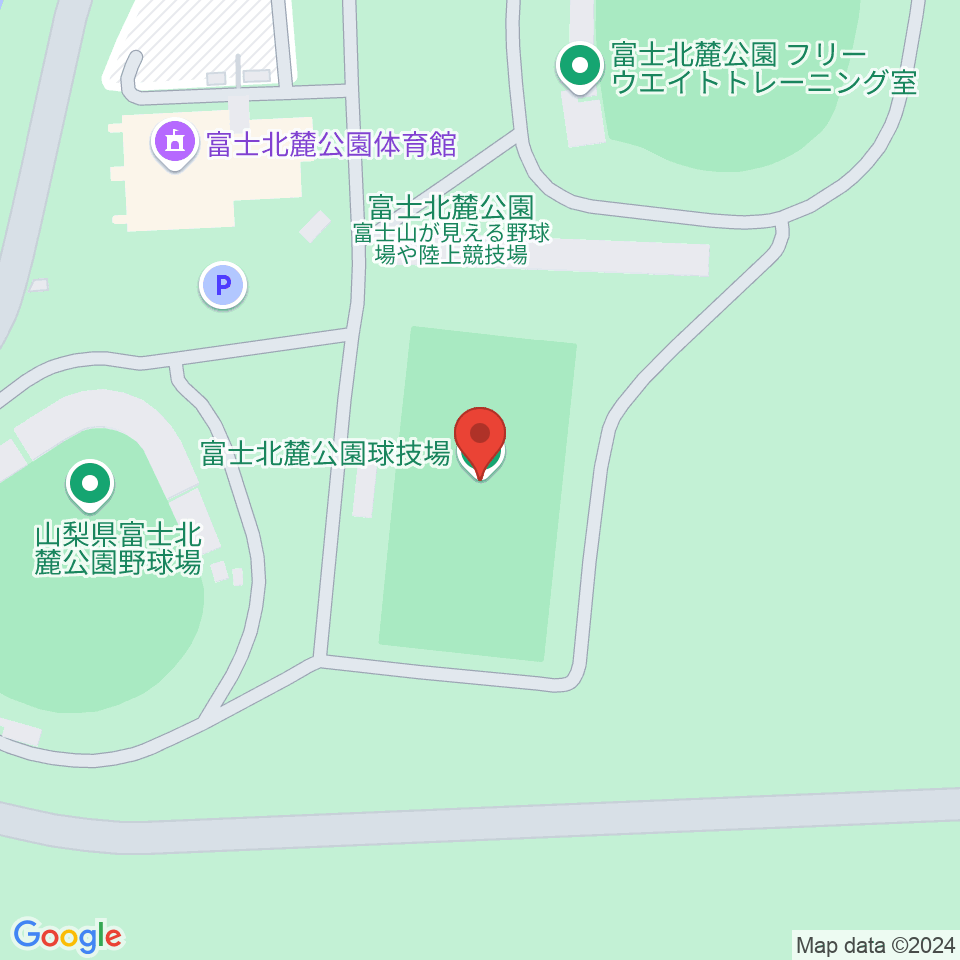 富士北麓公園球技場周辺のカフェ一覧地図