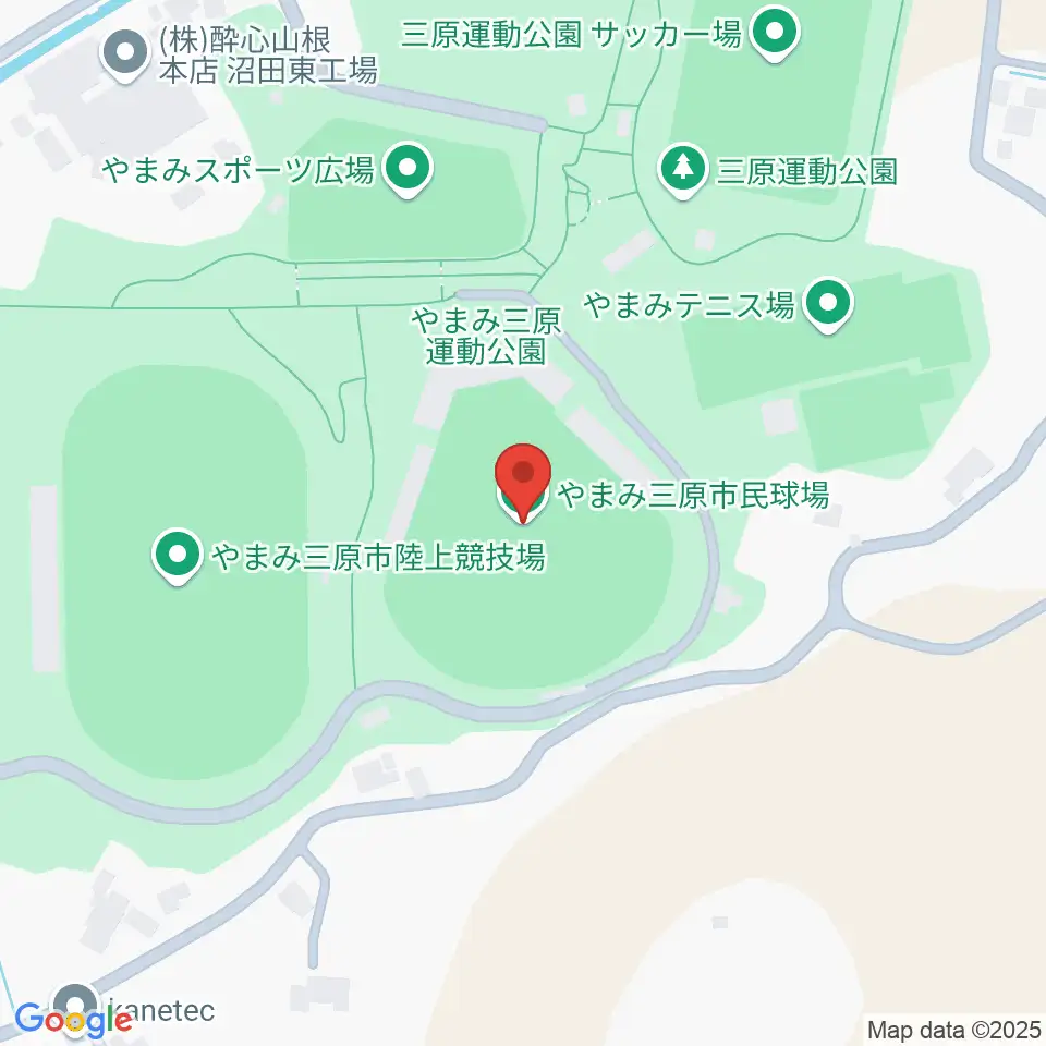 やまみ三原市民球場周辺のカフェ一覧地図