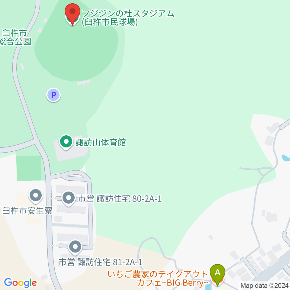 フジジンの杜スタジアム周辺のカフェ一覧地図