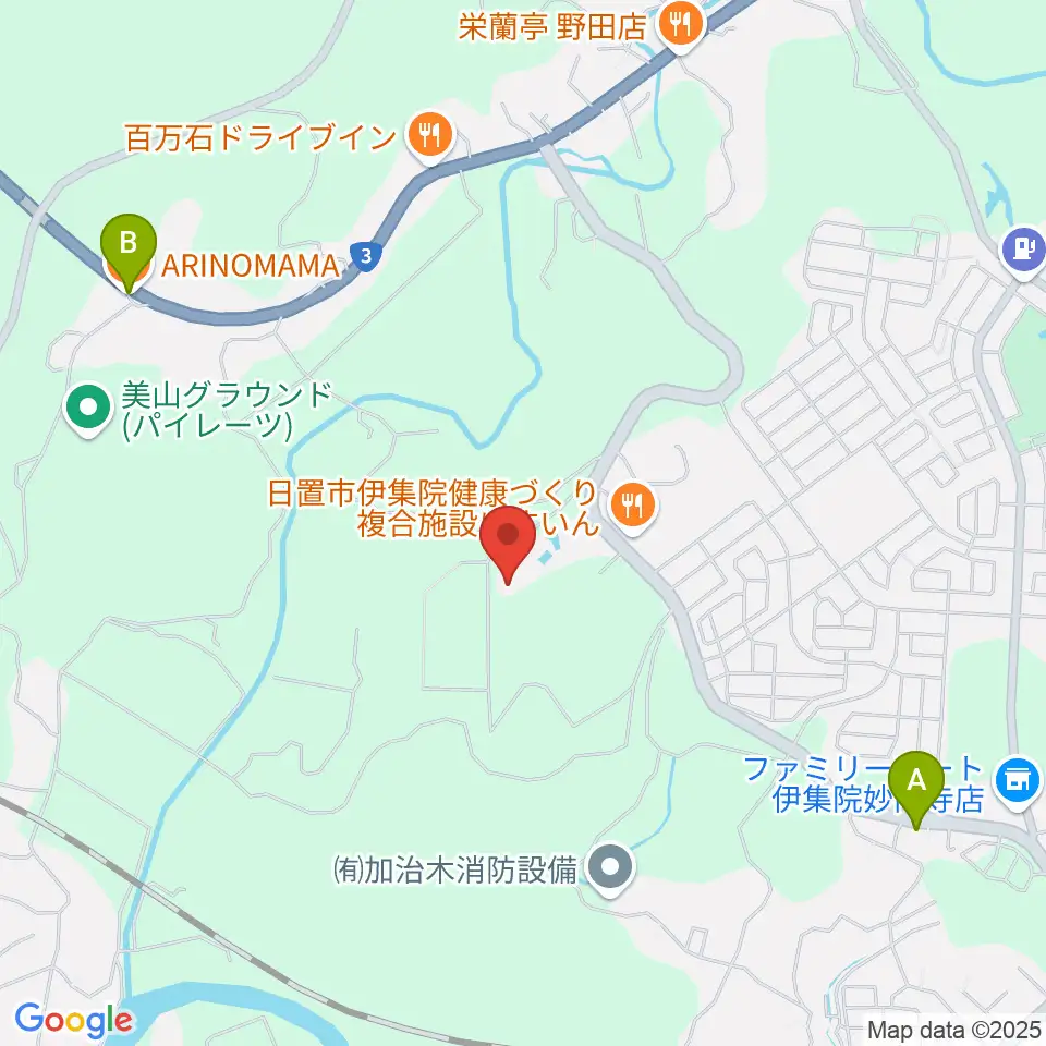 伊集院総合運動公園あいハウジング陸上競技場周辺のカフェ一覧地図