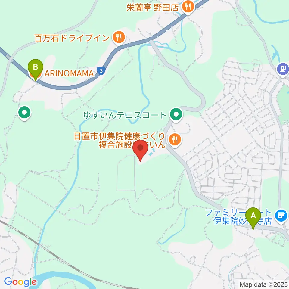 伊集院総合運動公園あいハウジング陸上競技場周辺のカフェ一覧地図