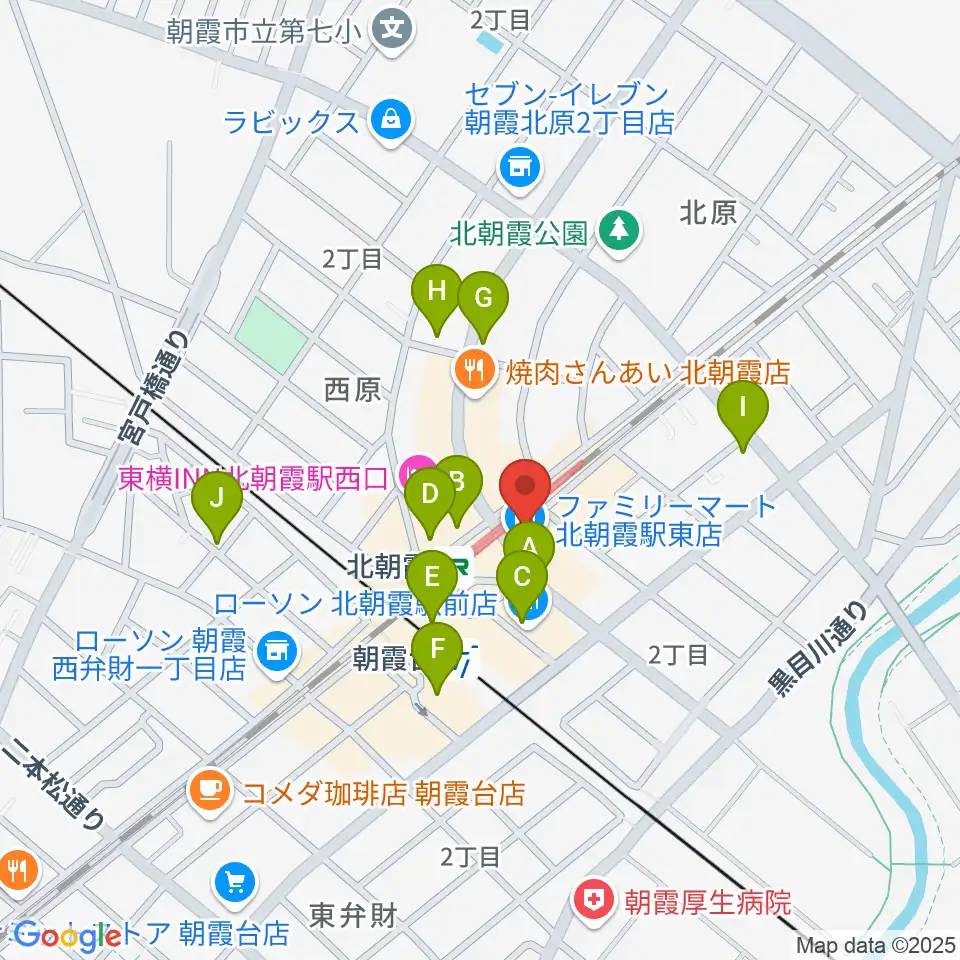 サウンドスタジオ アベル周辺のカフェ一覧地図