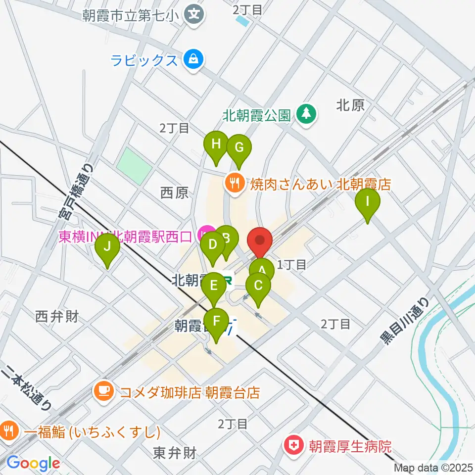 サウンドスタジオ アベル周辺のカフェ一覧地図
