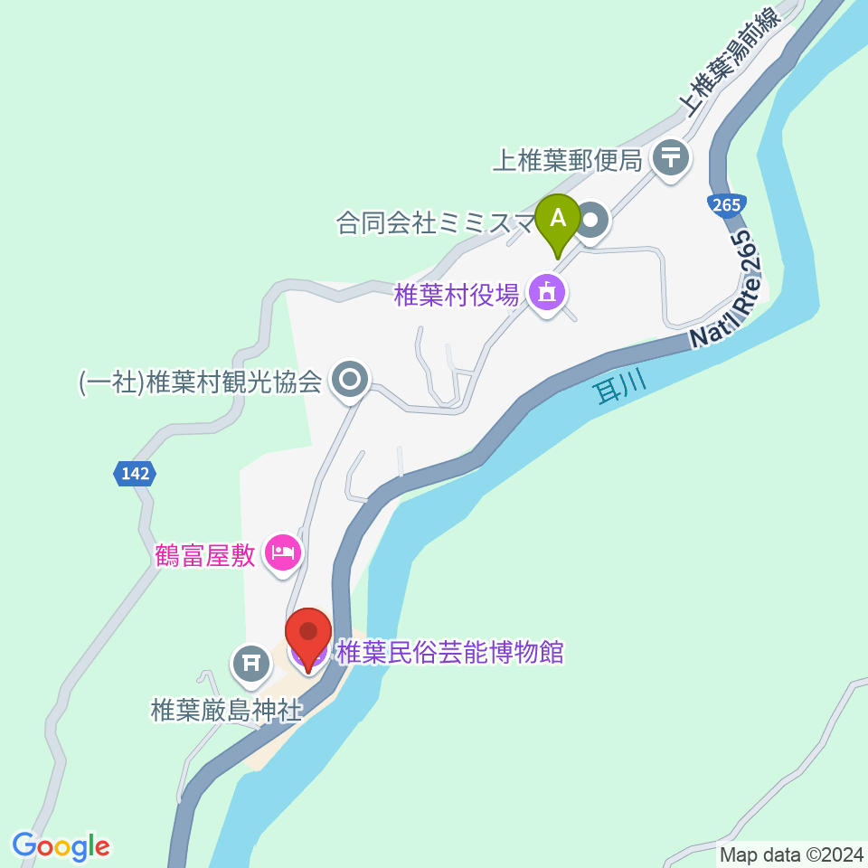 椎葉民俗芸能博物館周辺のカフェ一覧地図