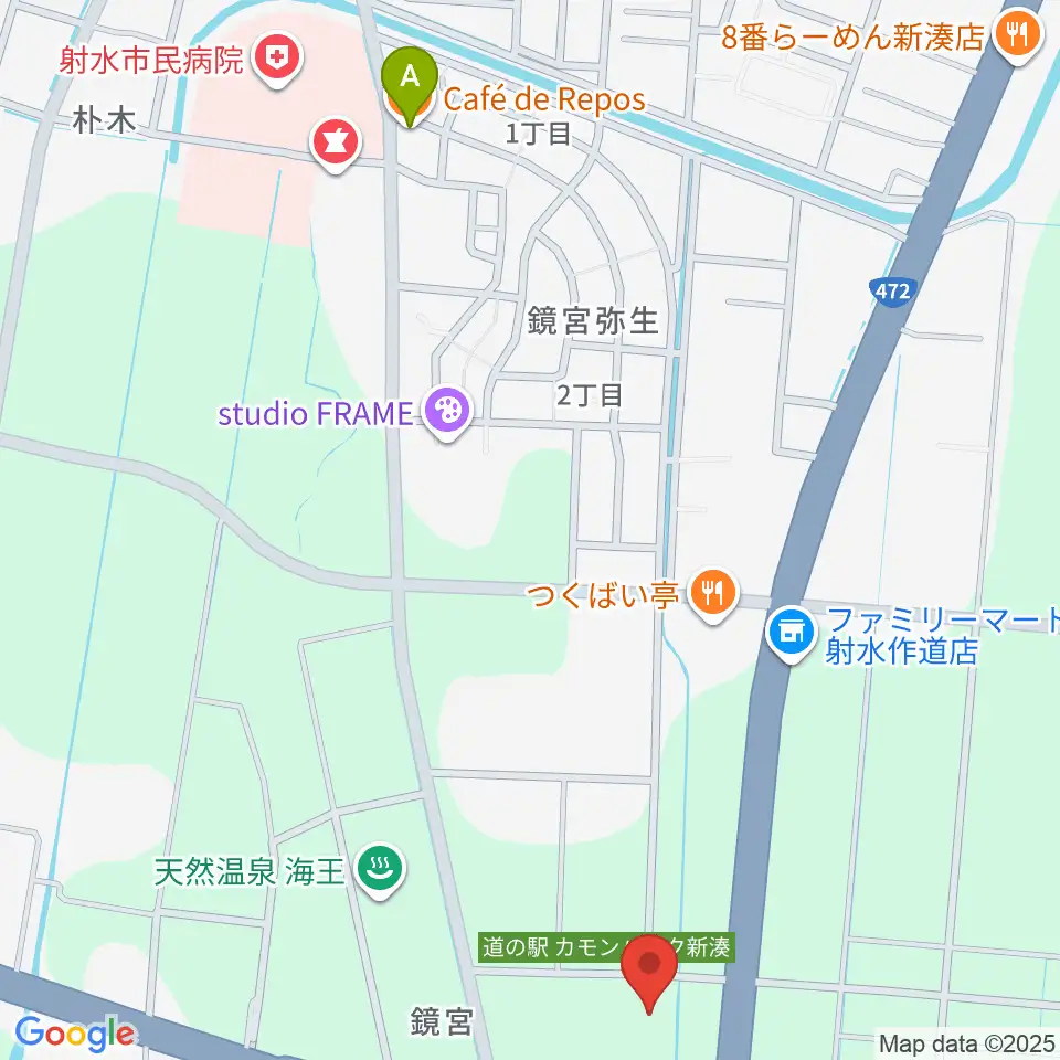 射水市新湊博物館周辺のカフェ一覧地図