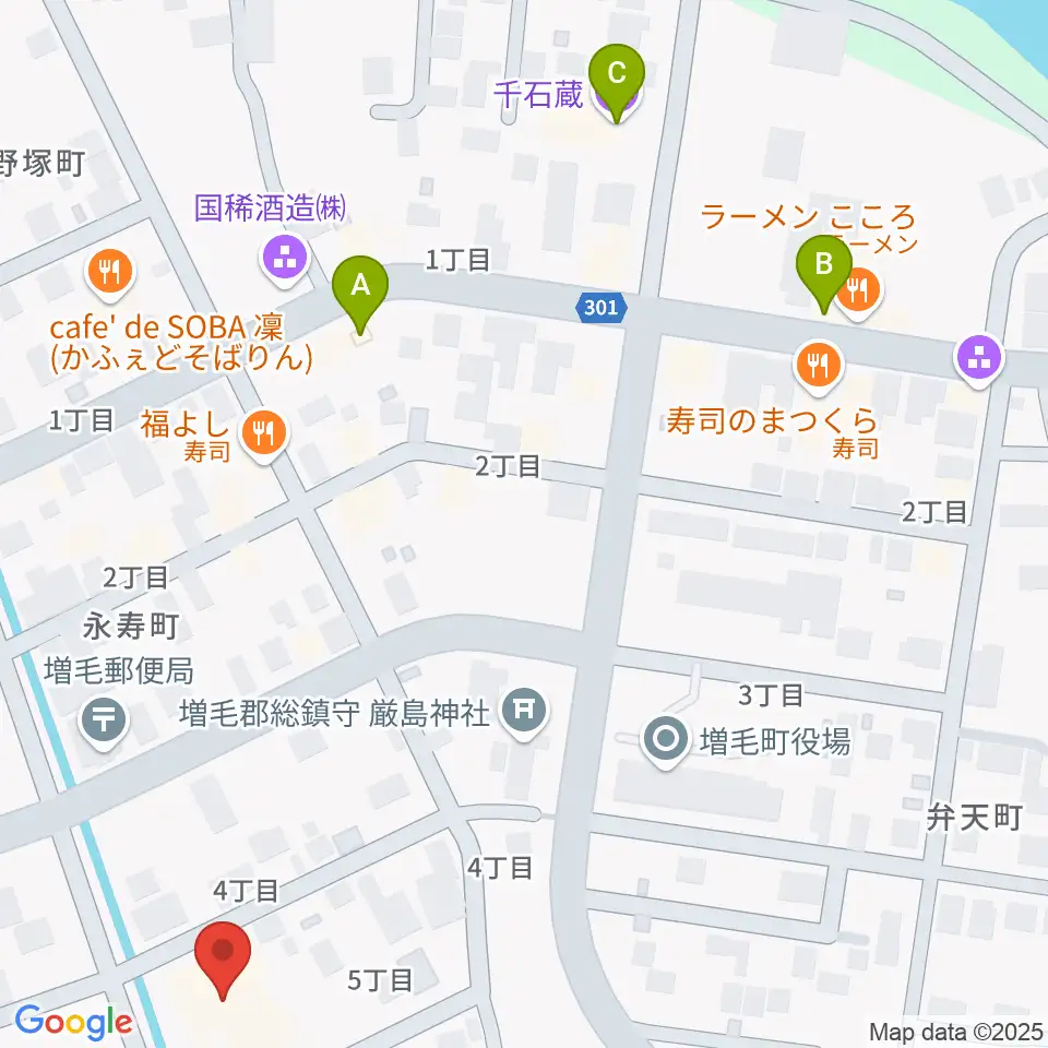 増毛町総合交流促進施設 元陣屋周辺のカフェ一覧地図