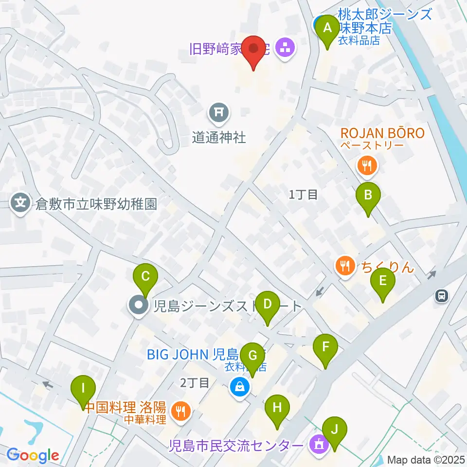 野﨑家塩業歴史館周辺のカフェ一覧地図