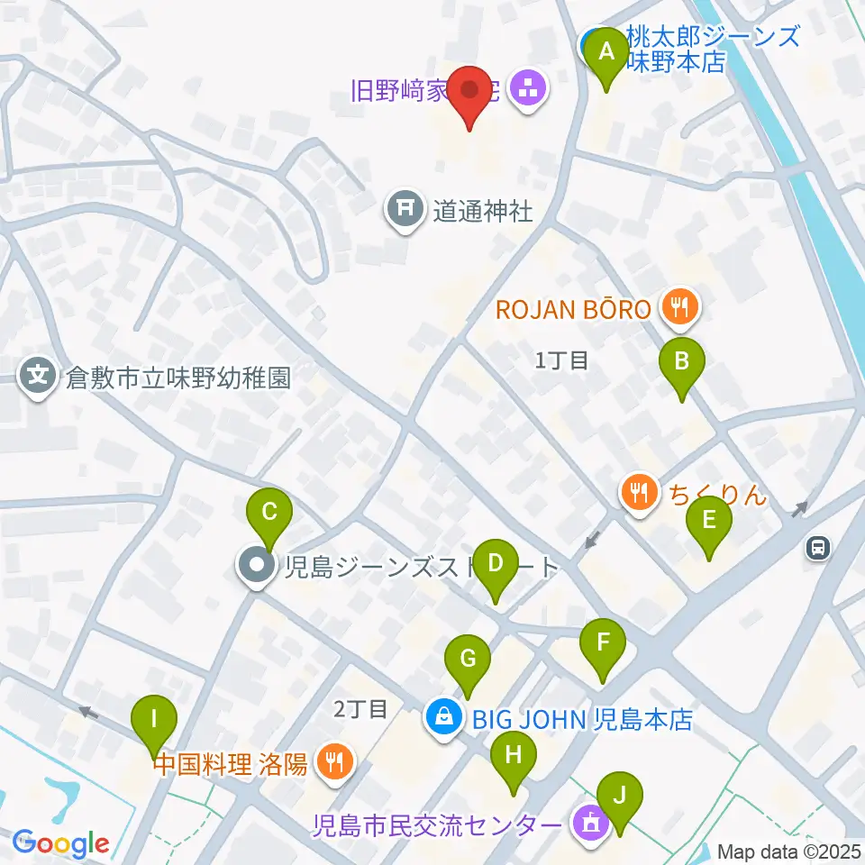 野﨑家塩業歴史館周辺のカフェ一覧地図