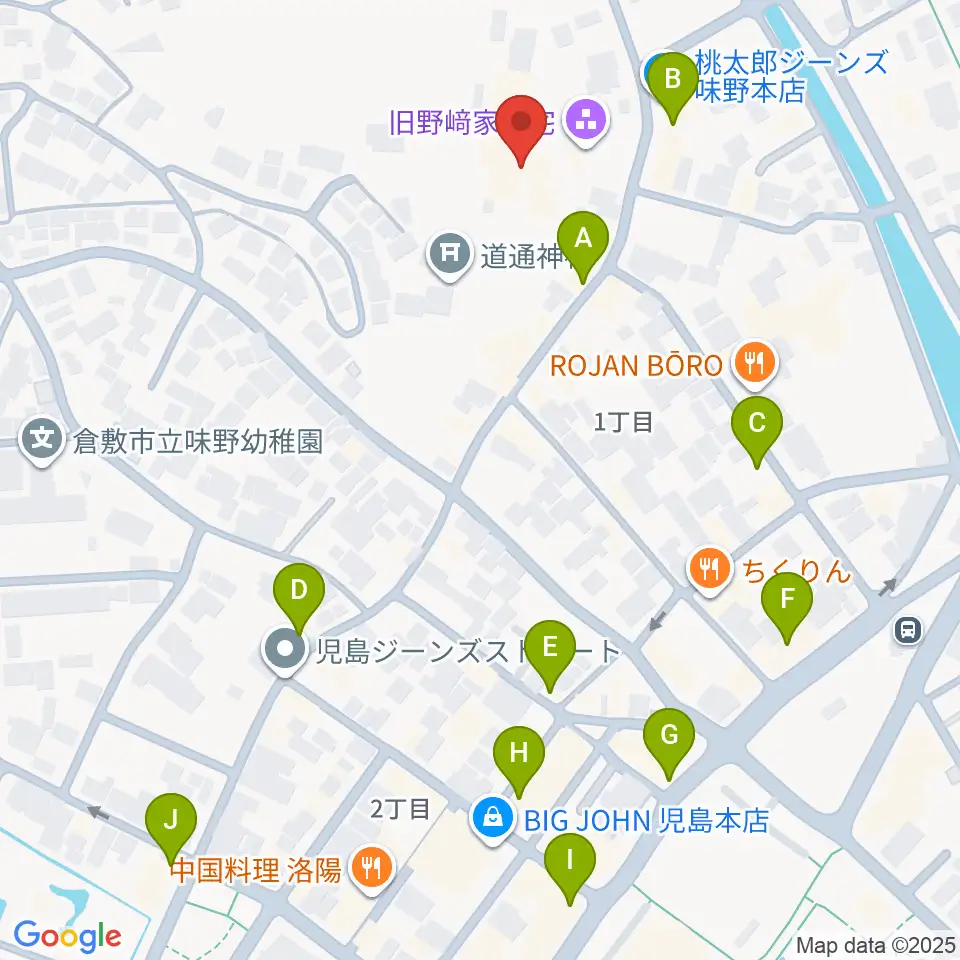 野﨑家塩業歴史館周辺のカフェ一覧地図