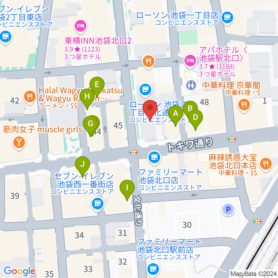 Vivo Sound Studio周辺のカフェ一覧地図