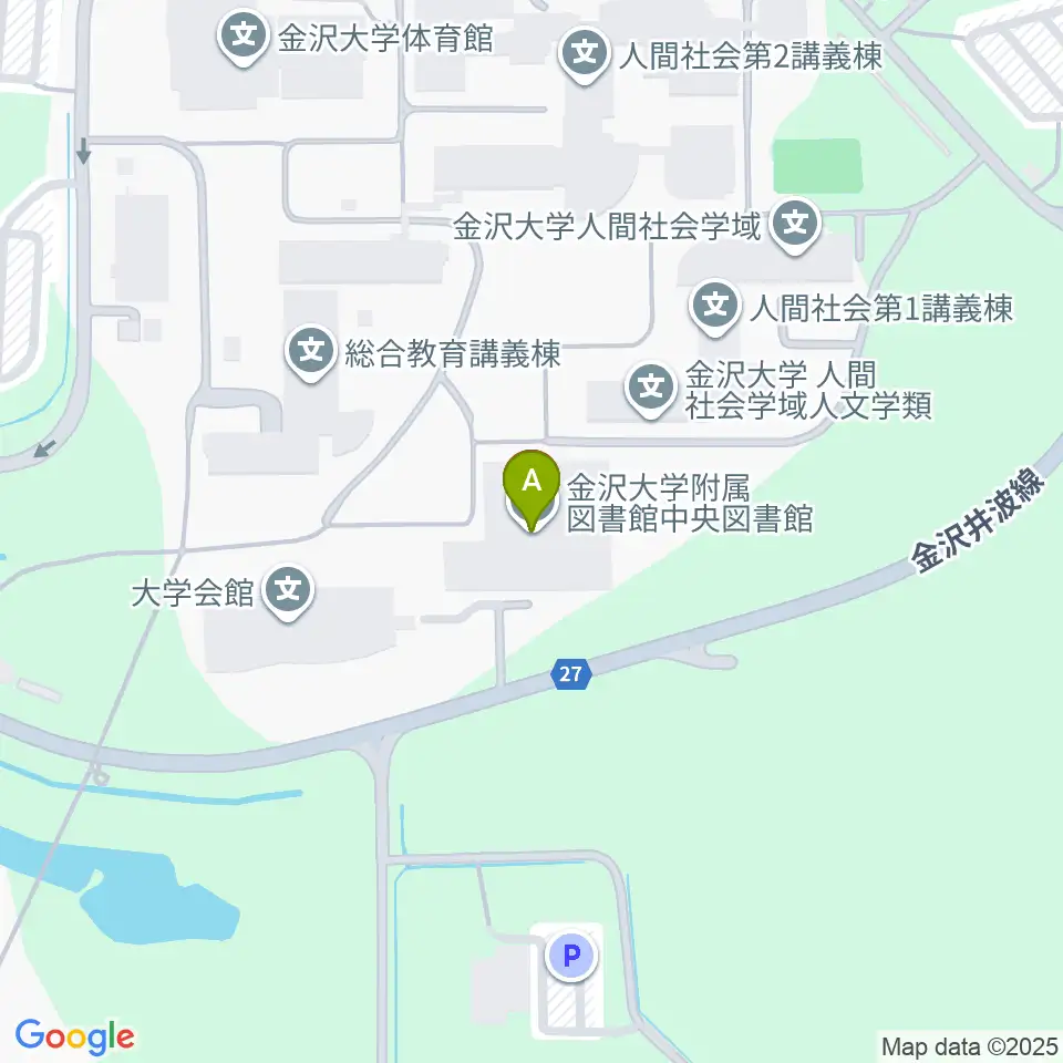 金沢大学資料館周辺のカフェ一覧地図