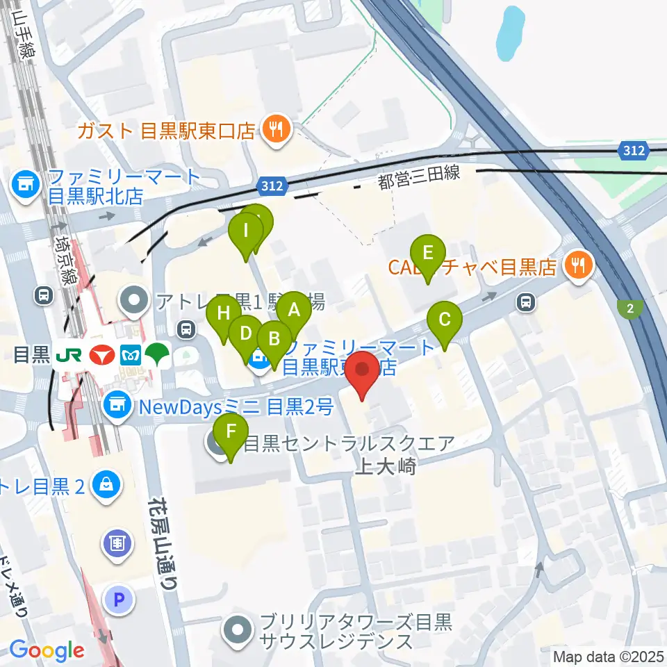 自転車文化センター周辺のカフェ一覧地図