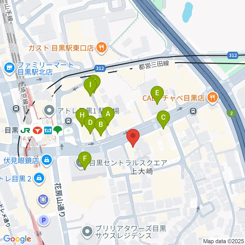 自転車文化センター周辺のカフェ一覧地図
