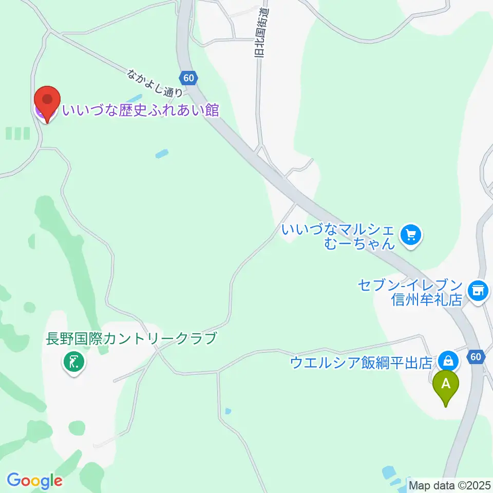 いいづな歴史ふれあい館周辺のカフェ一覧地図