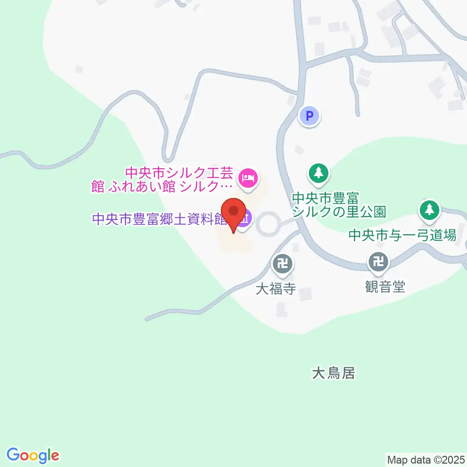 中央市豊富郷土資料館周辺のカフェ一覧地図
