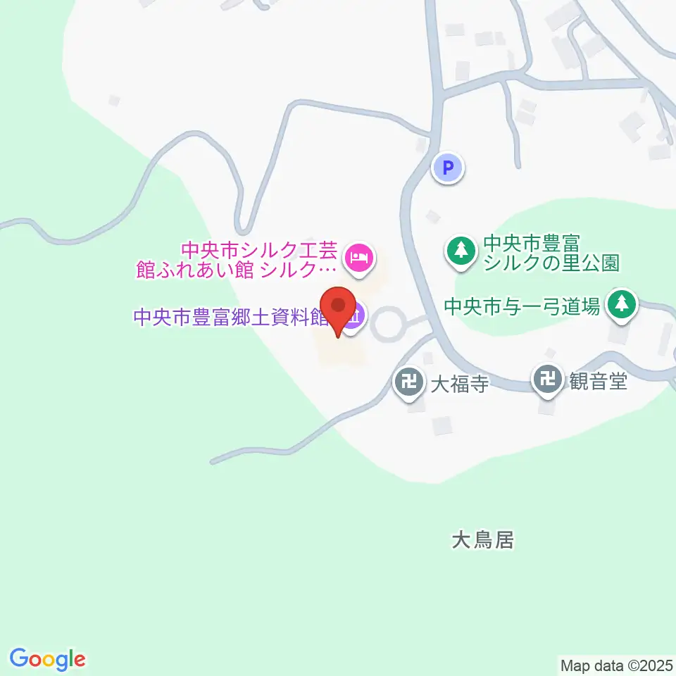 中央市豊富郷土資料館周辺のカフェ一覧地図
