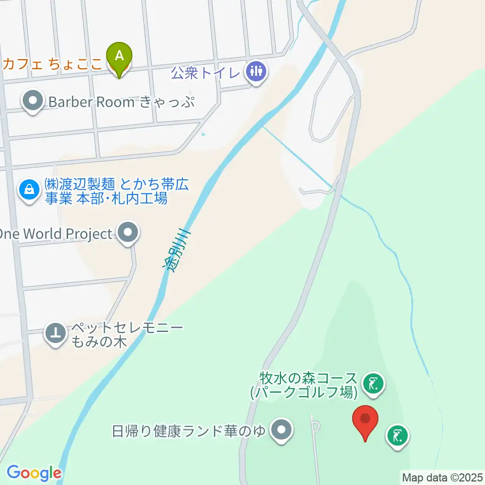 幕別町ふるさと館周辺のカフェ一覧地図