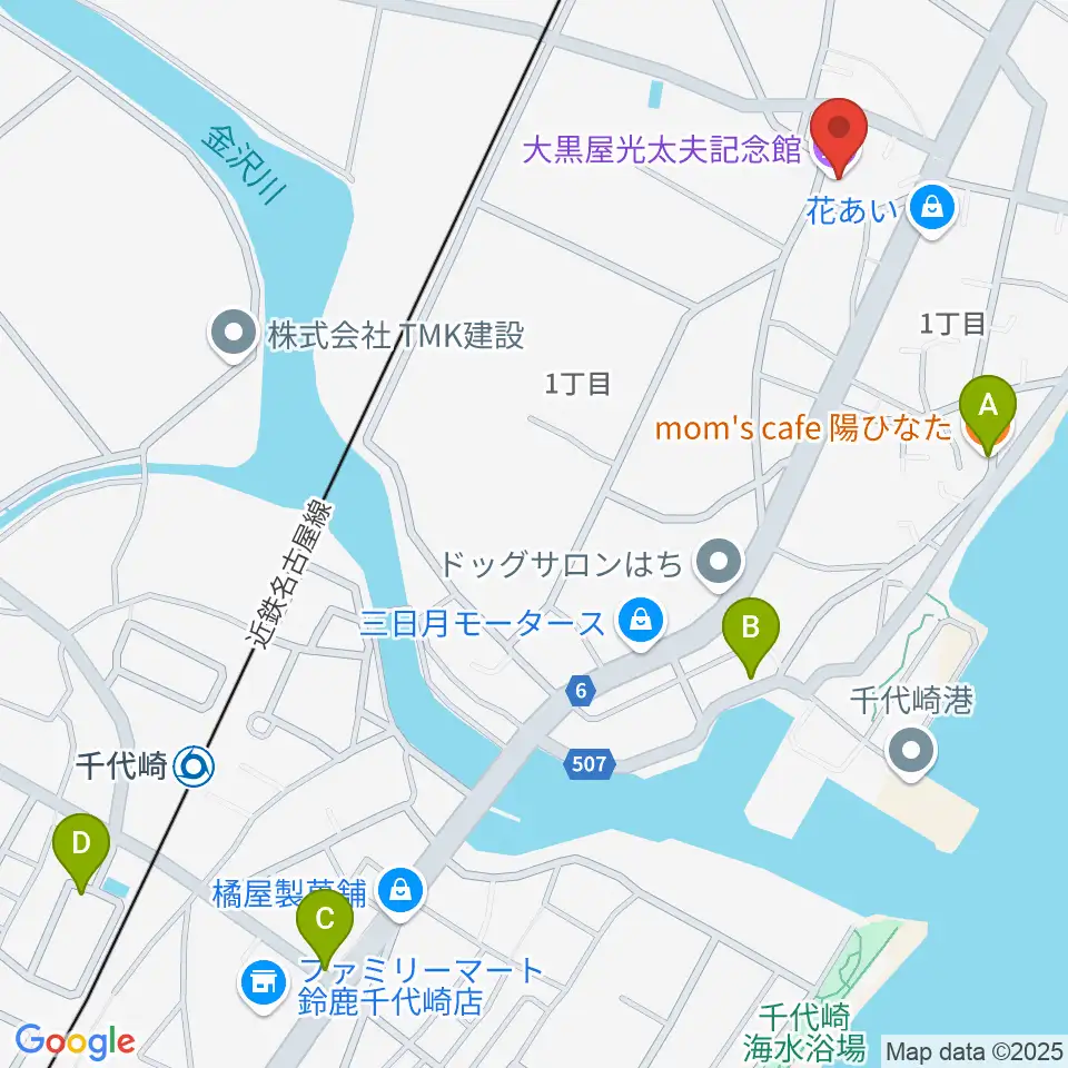 大黒屋光太夫記念館周辺のカフェ一覧地図