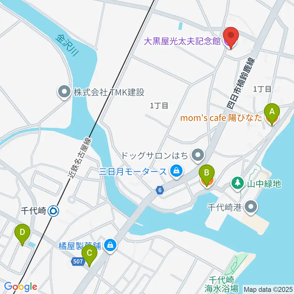 大黒屋光太夫記念館周辺のカフェ一覧地図