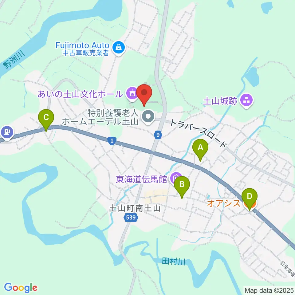 甲賀市土山歴史民俗資料館周辺のカフェ一覧地図