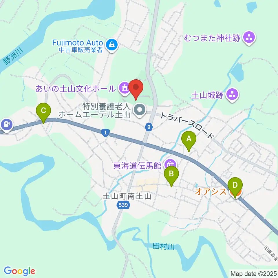 甲賀市土山歴史民俗資料館周辺のカフェ一覧地図