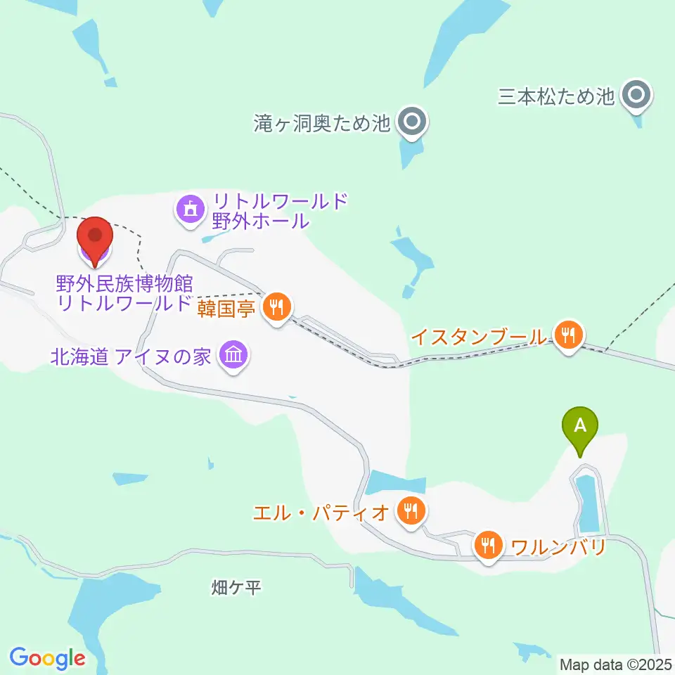 野外民族博物館リトルワールド周辺のカフェ一覧地図