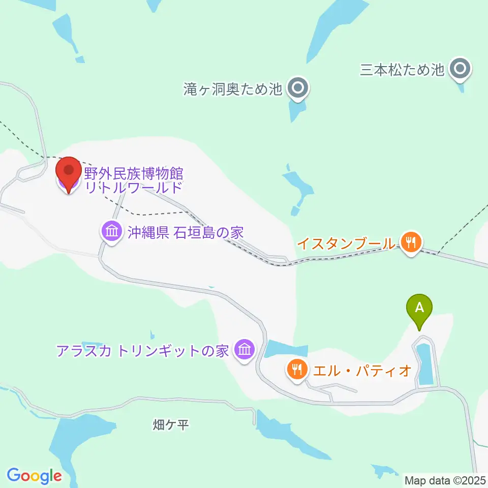 野外民族博物館リトルワールド周辺のカフェ一覧地図