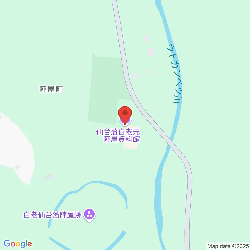 仙台藩白老元陣屋資料館周辺のカフェ一覧地図