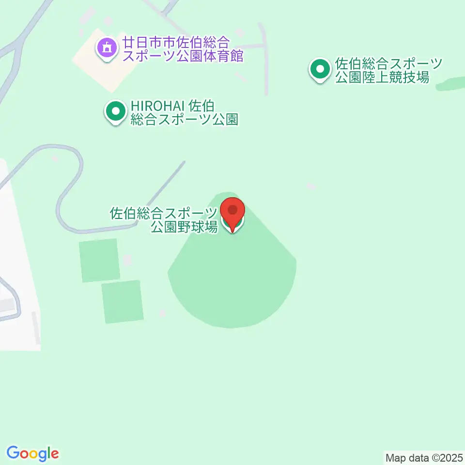 HIROHAI佐伯総合スポーツ公園野球場周辺のカフェ一覧地図