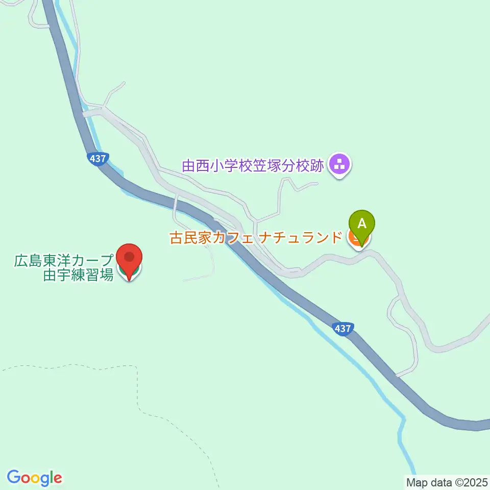 広島東洋カープ由宇練習場周辺のカフェ一覧地図