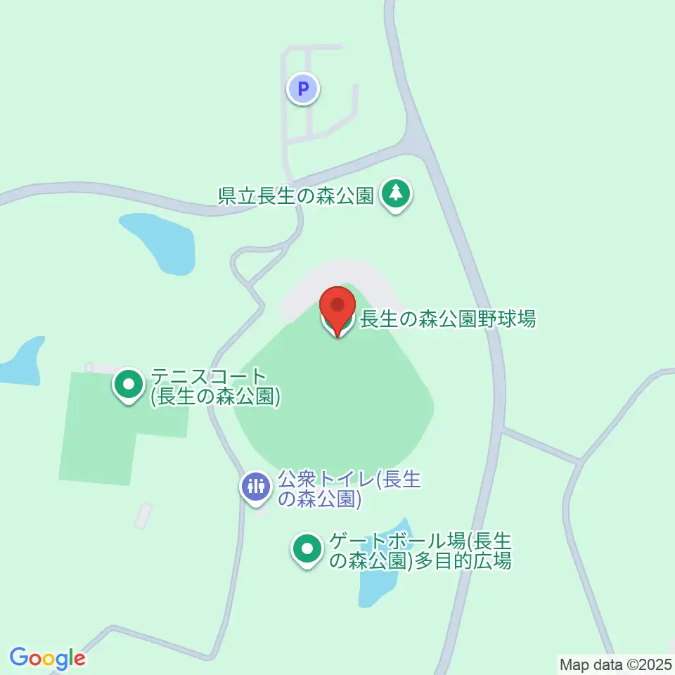 長生の森公園野球場周辺のカフェ一覧地図