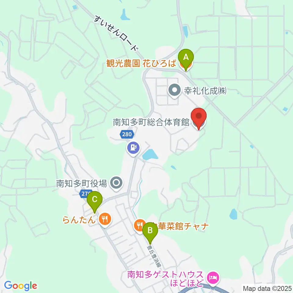 南知多町総合体育館周辺のカフェ一覧地図