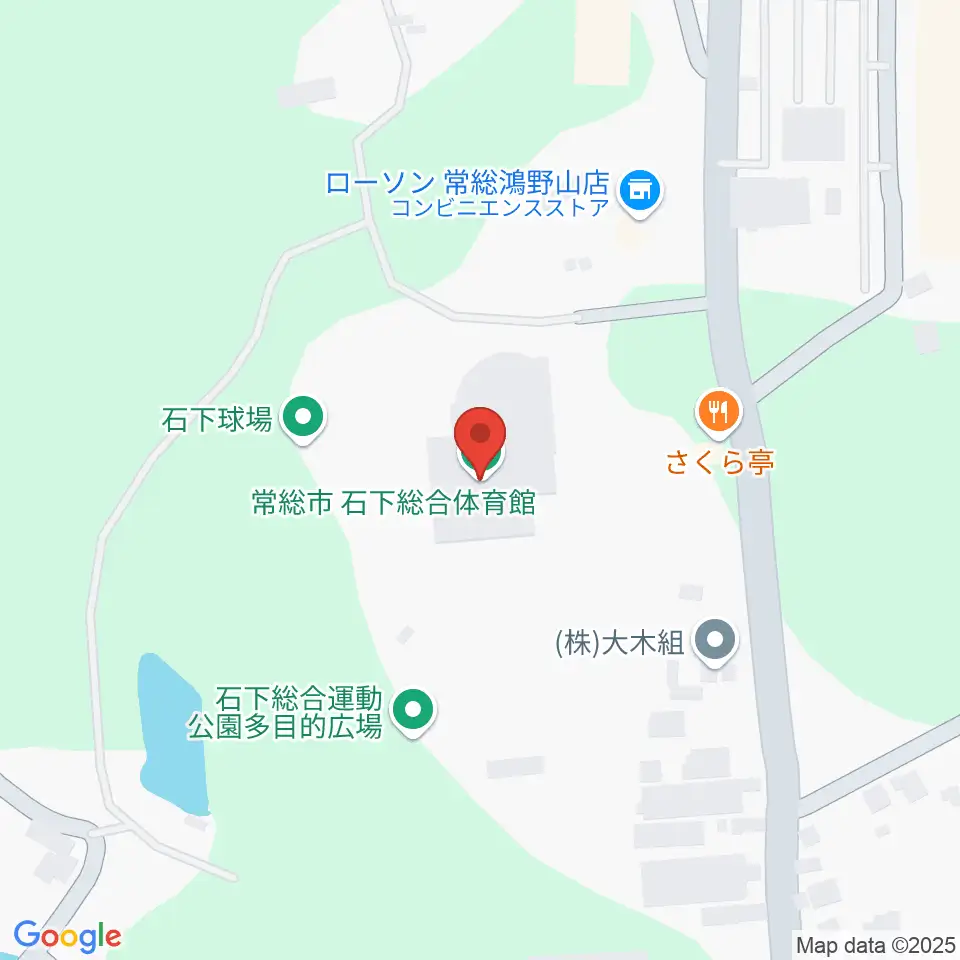 常総市石下総合体育館周辺のカフェ一覧地図