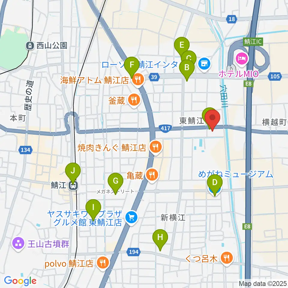 伊藤柏翠俳句記念館周辺のカフェ一覧地図