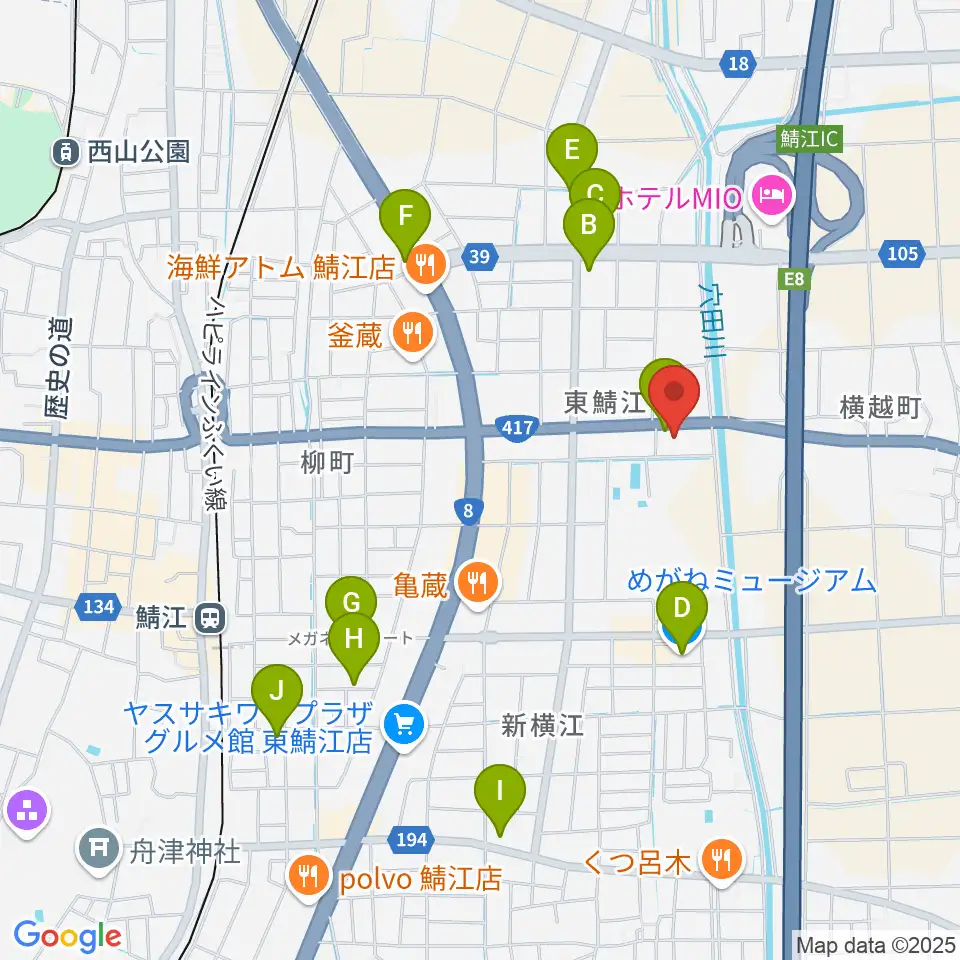 伊藤柏翠俳句記念館周辺のカフェ一覧地図