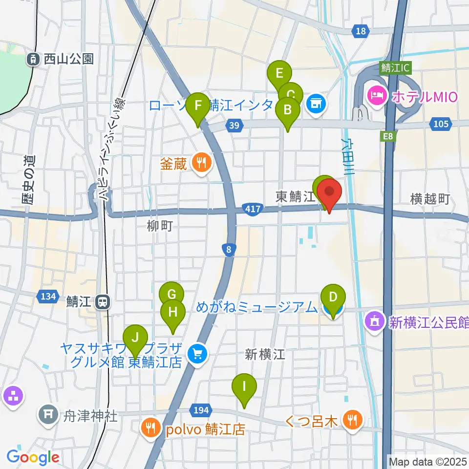 伊藤柏翠俳句記念館周辺のカフェ一覧地図